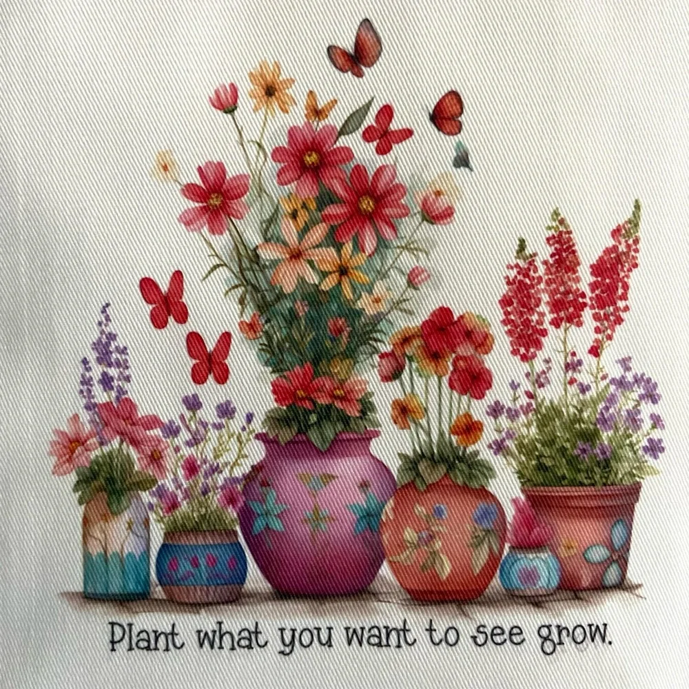 4/$15 ❤️ Plant What You Want To See Grow Kitchen Towel